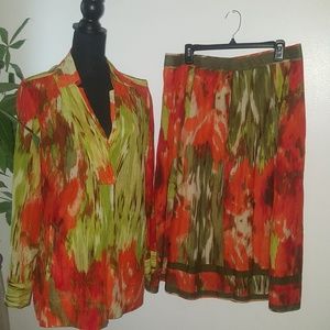 Talbots skirt set size 14